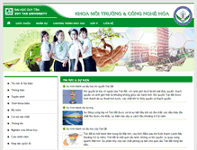 Tablet Screenshot of moitruong.duytan.edu.vn